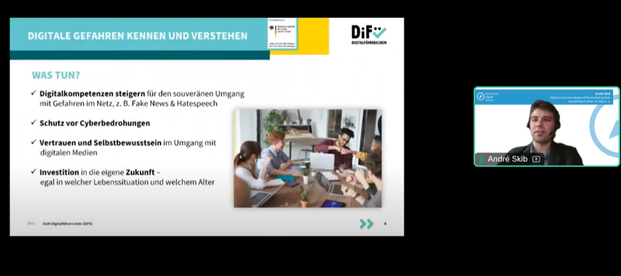 Pr&auml;sentationsfolie ,,Digitale Gefahren kennen und verstehen"