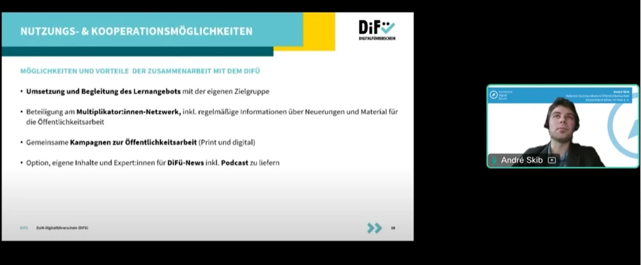 Pr&auml;sentationsfolie ,,Nutzungs- und Kooperationsm&ouml;glichkeiten"