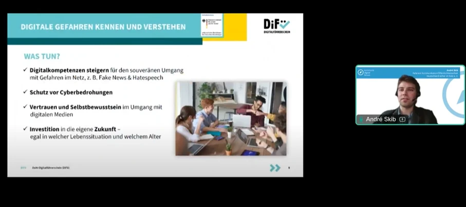 Pr&auml;sentationsfolie ,,Digitale Gefahren kennen und verstehen"